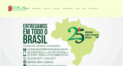 Desktop Screenshot of emiliaflorestropicais.com.br