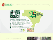 Tablet Screenshot of emiliaflorestropicais.com.br